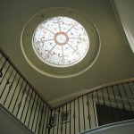 Entry skylight with art glass dome by John Joy
